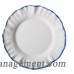 TAG Ruffle Rim 4 Piece Melamine Dinner Plate Set TAJ2985